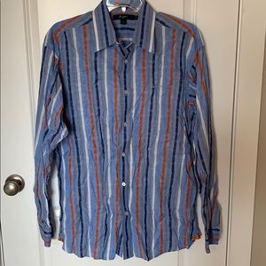 Sean John Striped Button Down Shirt